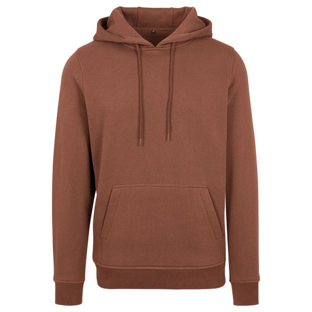 Build Your Brand Mens Heavy Pullover Hoodie / Bark